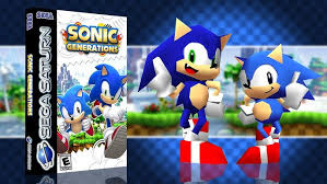 Portada Del Videojuego Sonic Generations De Sega, Con Las Versiones Clásica Y Moderna De Sonic Corriendo Juntas, Celebrando El 20 Aniversario De La Saga.