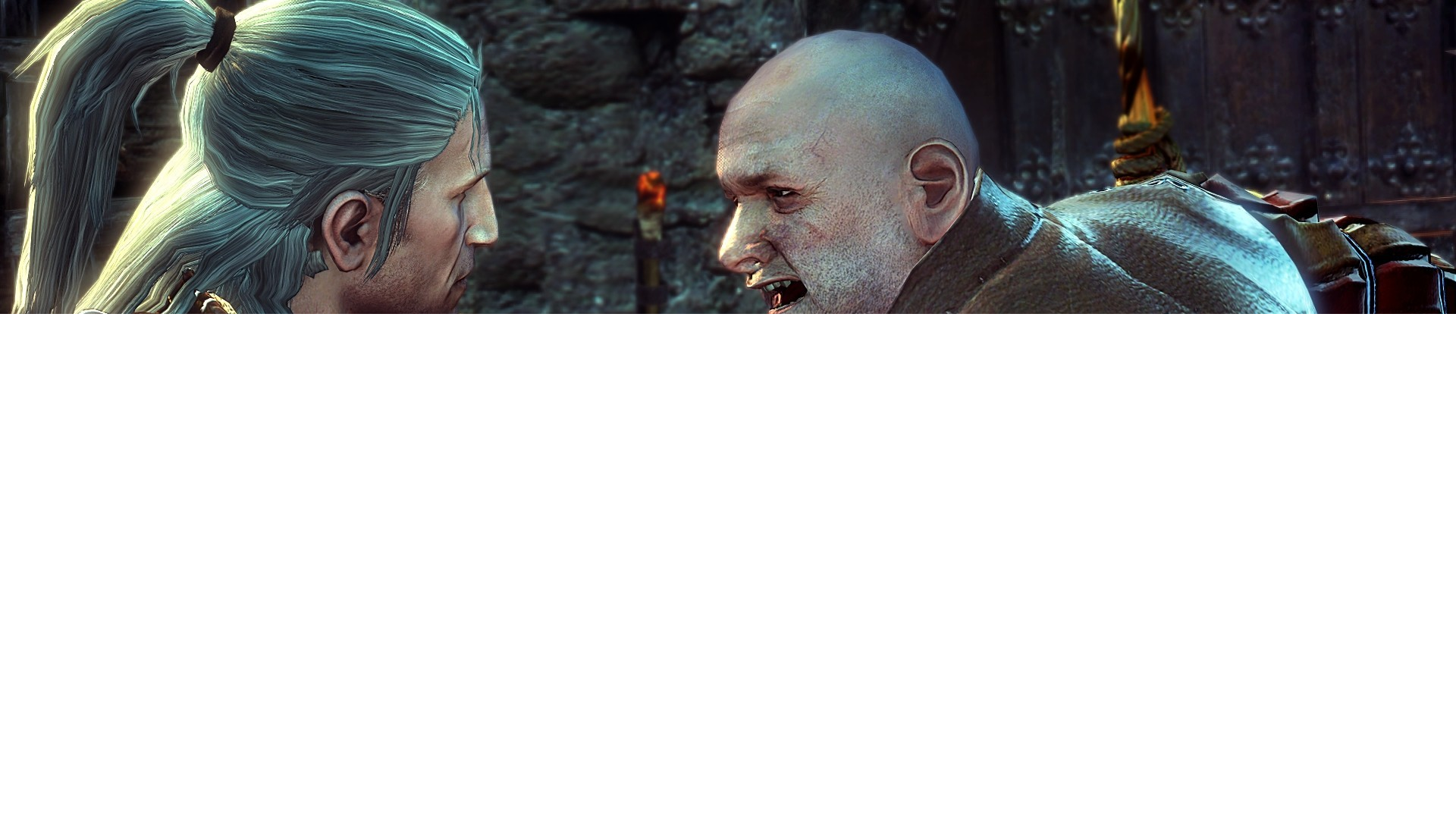 Diálogo entre Geralt y Dijkstra